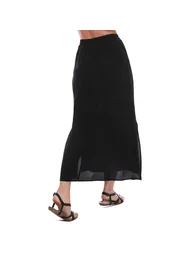 Black A-Line Maxi Skirt - 1
