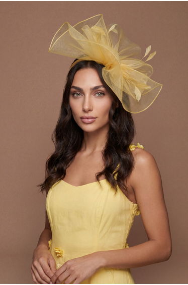 Structured Mesh Bow Flat Fascinator