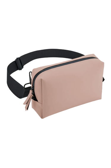 Bagbase Matte PU Crossbody Bag - Nude Pink