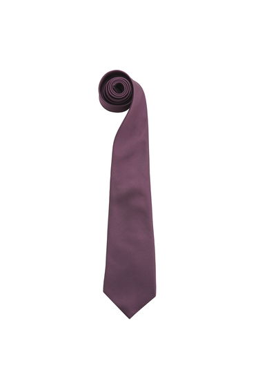 Premier Mens Fashion ”Colours” Work Clip On Tie (Pack of 2) - Purple