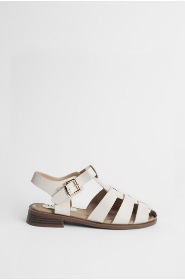 Cassie Faux Suede Closed Toe Fisherman Flat Shoes