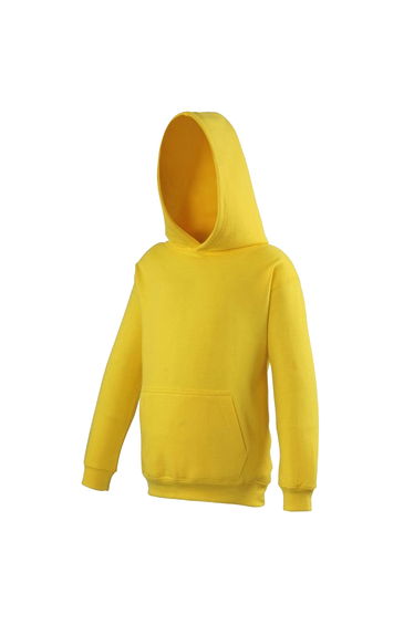 Awdis Kids Unisex Hooded Sweatshirt / Hoodie / Schoolwear - Sun Yellow