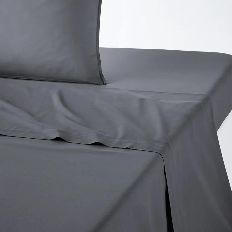 Scenario Plain Washed Cotton Flat Sheet