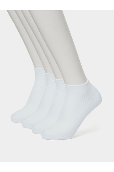 Pack of 4 -Ribbed Ankle Length Socks
