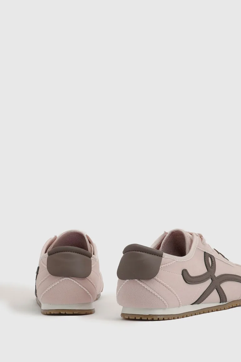 Patrick Faux Suede Lace Up Trainers - 2