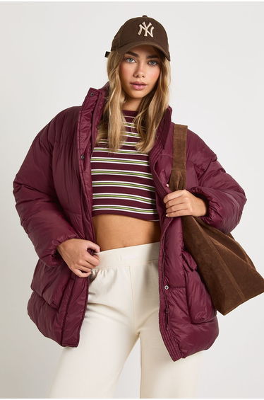 Oversized Hooded Puffer Jacket