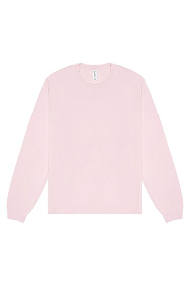 Bella + Canvas Adult Heavyweight Boxy Long-Sleeved T-Shirt - Soft Pink