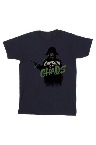 Peter Pan And Wendy Boys Captain Of Chaos Cotton T-Shirt - Navy Blue