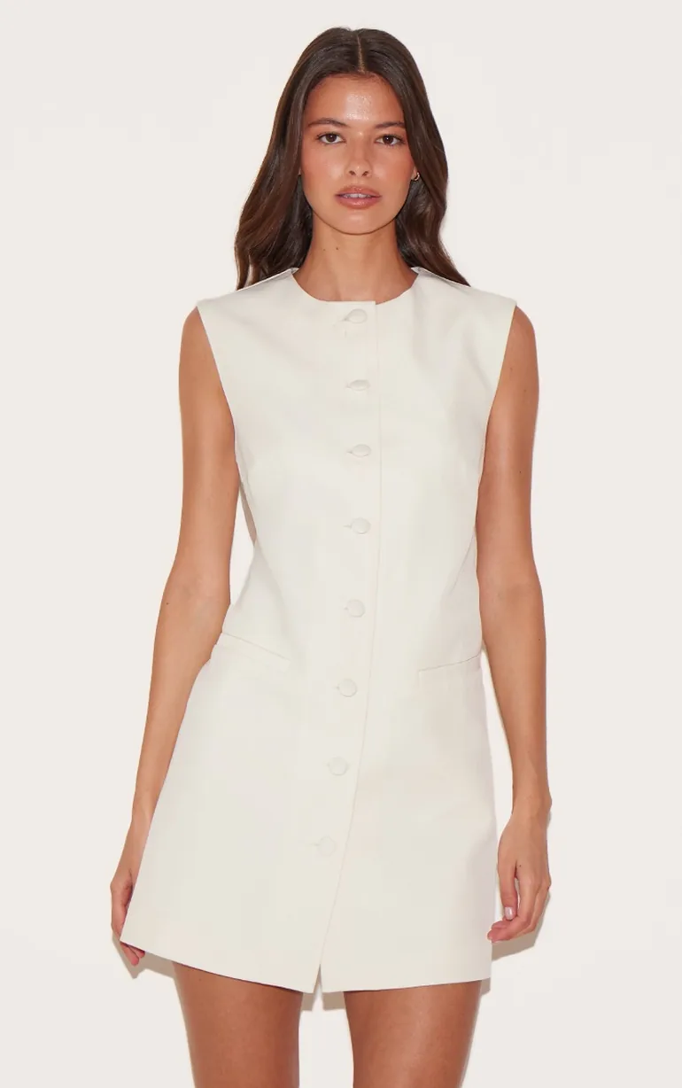 olive linen dress LUCIA LINEN DRESS