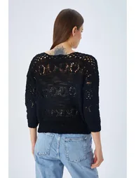 Mixray Openwork Knit Sweater - 5