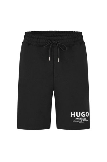 Hugo Boss Mens Nomario Sweat Shorts - Black/White