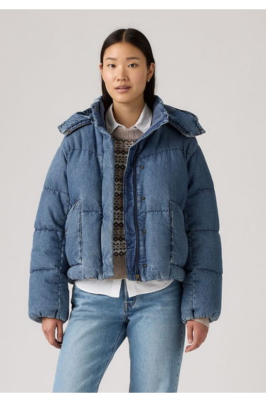 Western Bubble Shortie Padded Jacket