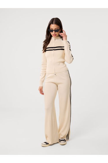 Side Stripe Wide Leg Joggers