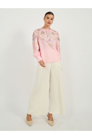 Floral Print Regular Fit Blouse
