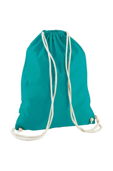 Westford Mill Cotton Drawstring Bag - Emerald