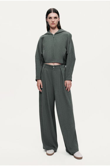 High-Rise Cigarette Trousers