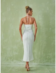 Dorcas Halterneck Cutout Midi Dress - 5