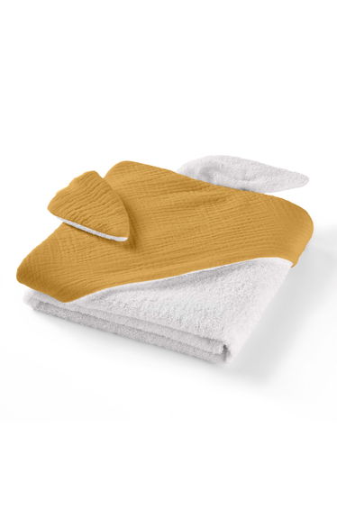 KUMLA Cotton Gauze Baby Bath Cape
