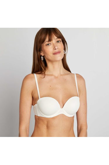 Invisible bandeau bra WHITE