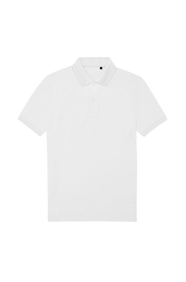 B&C Mens My Eco Polo Shirt - White