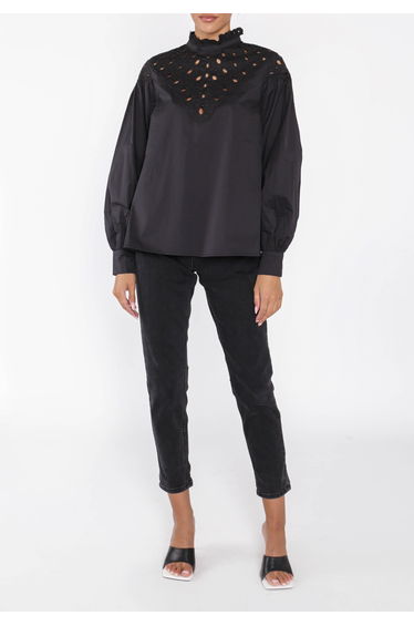 Glamorous Ladies Black Long Sleeve Top