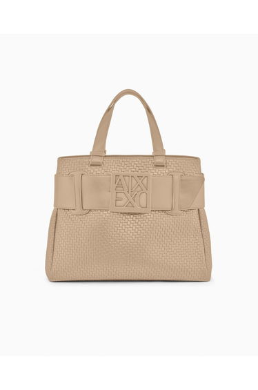 Susy Soft Woven Shopper Bag Sand