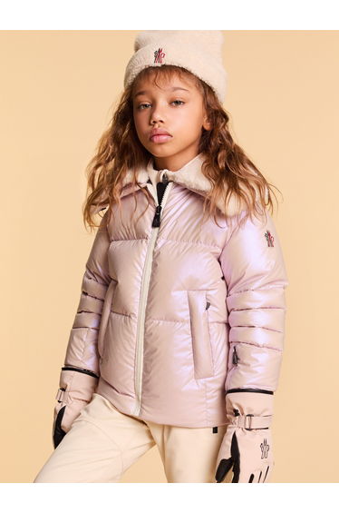 Moncler Enfant Kids Grenoble Hat in Ivory