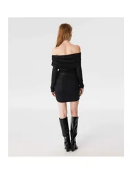 Glossy Textured Dress - 3