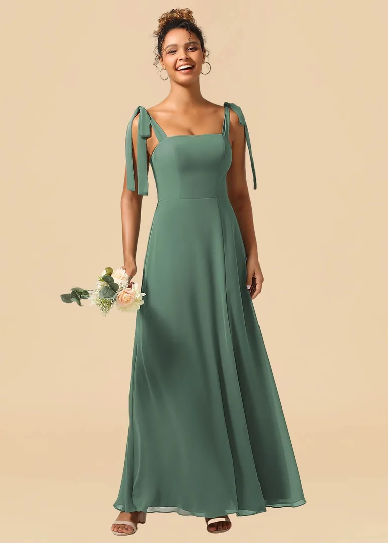fashion nova green satin dress Spritz Bridesmaid Dress – Tania Olsen Designs main image 1