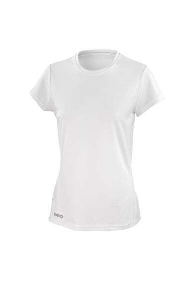 Spiro Womens/Ladies Performance Quick Dry T-Shirt - White