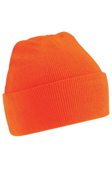 Beechfield Soft Feel Knitted Winter Hat - Orange