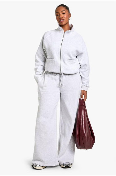 Plus Drawstring Waist Straight Leg Jogger