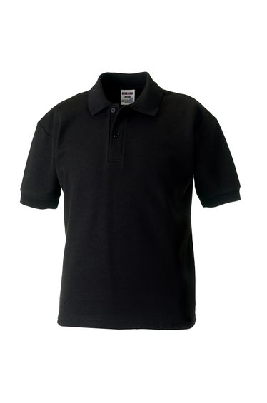 Jerzees Schoolgear Childrens 65/35 Pique Polo Shirt - Black