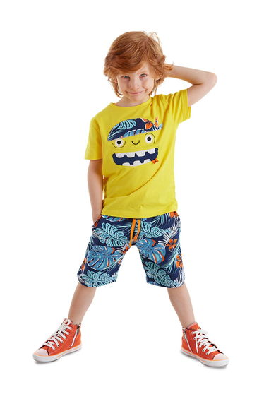 Hawaiian Pirate Boy's Summer T-shirt Shorts Set