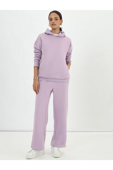 Lilac Fleece Oversized Hoodie