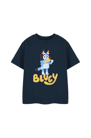 Bluey Childrens/Kids Character Short-Sleeved T-Shirt - Blue