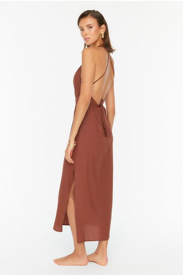Dress - Brown - Shift