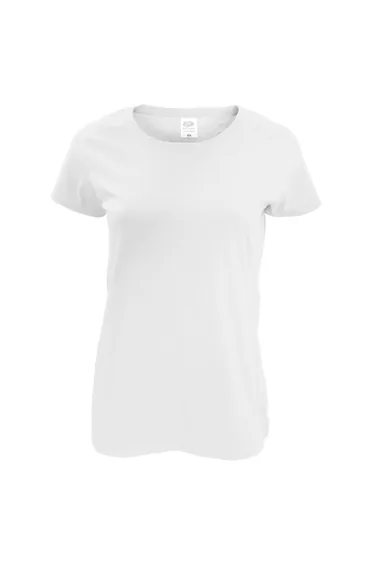 Fruit Of The Loom Womens/Ladies Short Sleeve Lady-Fit Original T-Shirt - White