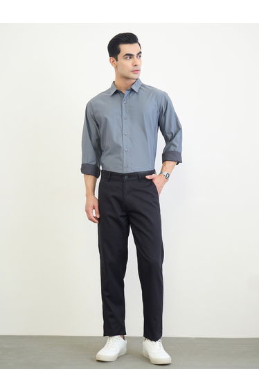 Men Regular Fit Solid Long Sleeve Shirt