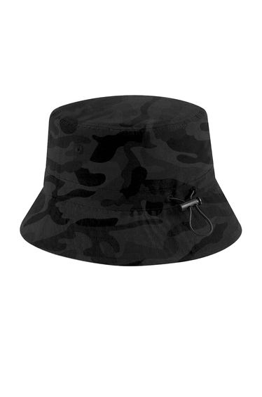Beechfield Unisex Adult Camo Recycled Polyester Bucket Hat - Midnight