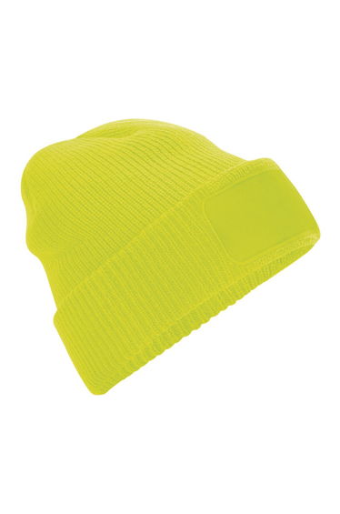 Beechfield Unisex Adults Thinsulate Printer Beanie - Fluoresent Yellow