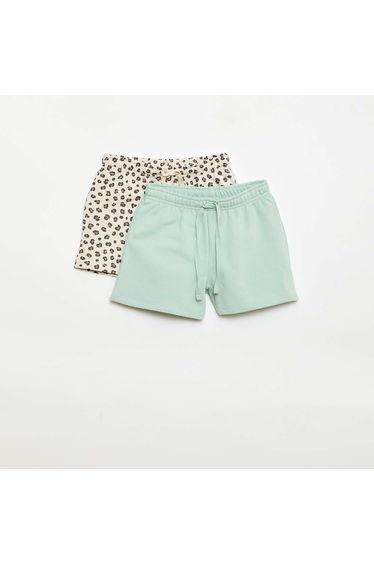 2-Pack Cotton Shorts BEIGE