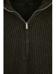 More Sustainable Khaki Knitwear Sweater - 2