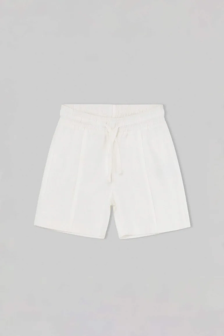 Blue Plain Woven Bottom - Top Set - 3