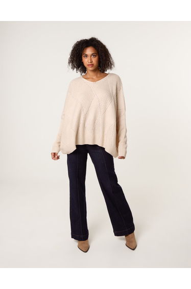 Slouchy V Neck Jumper