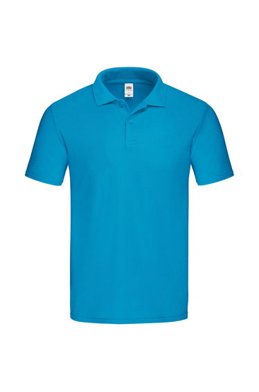 Fruit Of The Loom Mens Original Polo Shirt - Azure Blue