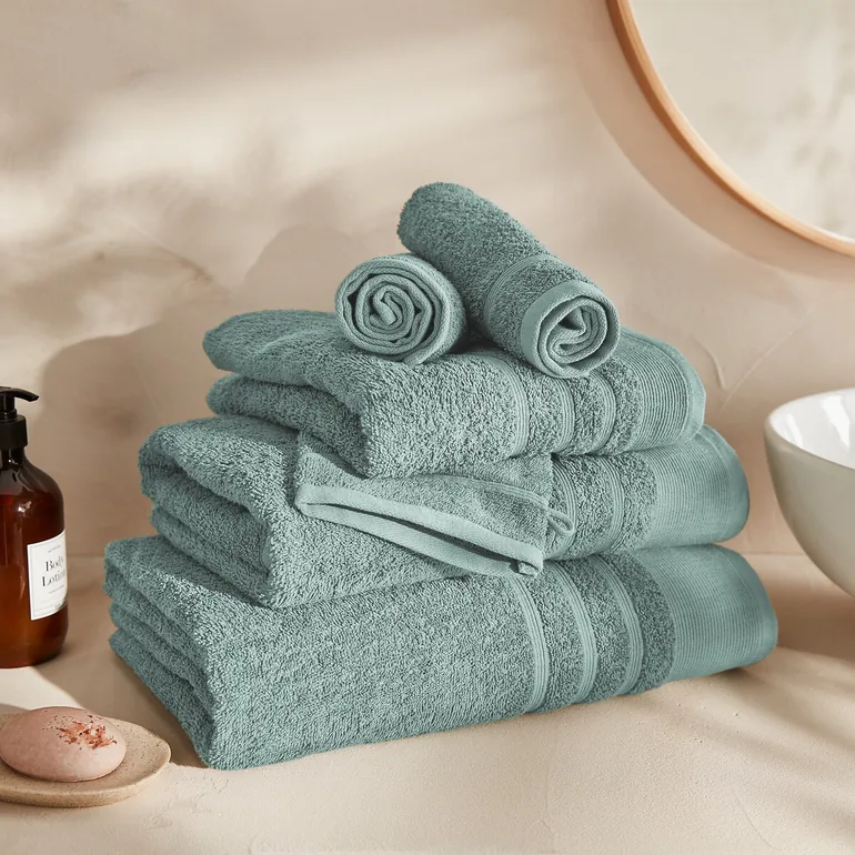 منشفة قطن أزرق عدد 2 - 3