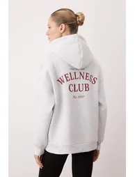 Kar Melanj Embroidered Oversize/Wide Fit Thick Fleece Lined Knitted Sweatshirt - 4