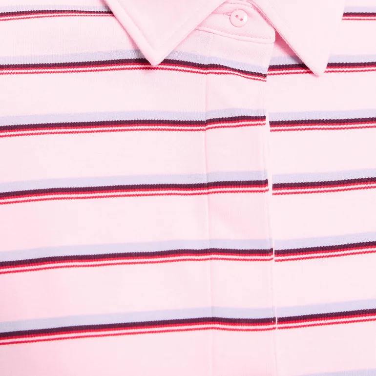 Striped Polo Shirt with Long Sleeves - 2