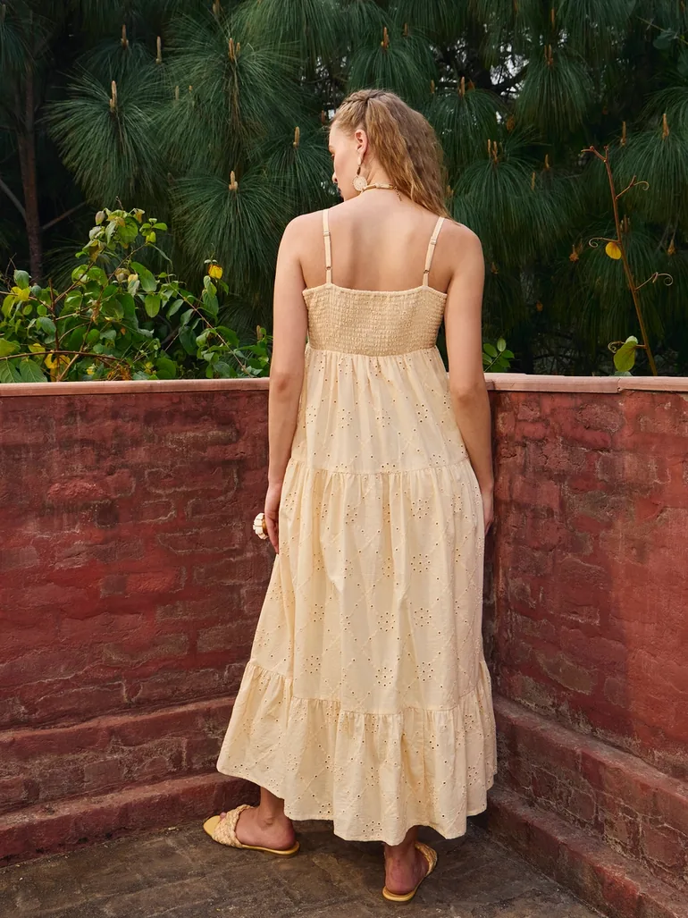 Beige Strappy A-Line Maxi Dress Sassafras Beige : Day Dresses : VogaCloset  Oman